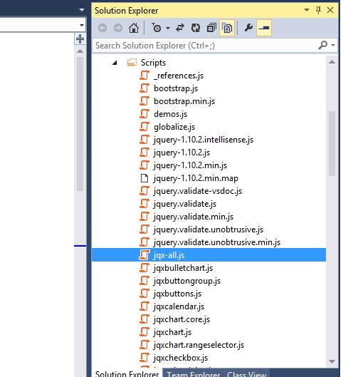 ASP .NET MVC5 - Scripts